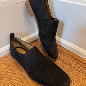 Franco Sarto Black Loafers Slip-On Comfort